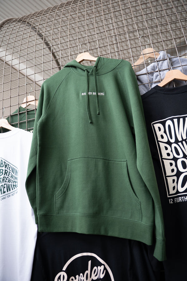 Bowden Green Embroidered Green Hoodie