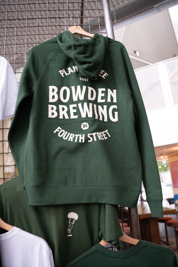 Bowden Green Embroidered Green Hoodie