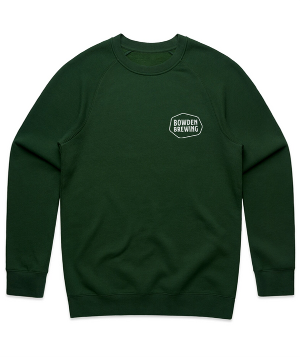 Bowden Brewing Green Sweater