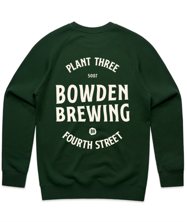 Bowden Brewing Green Sweater